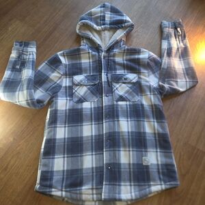 Aeropostale Navy Label Sherpa-Lined Jacket in Cream